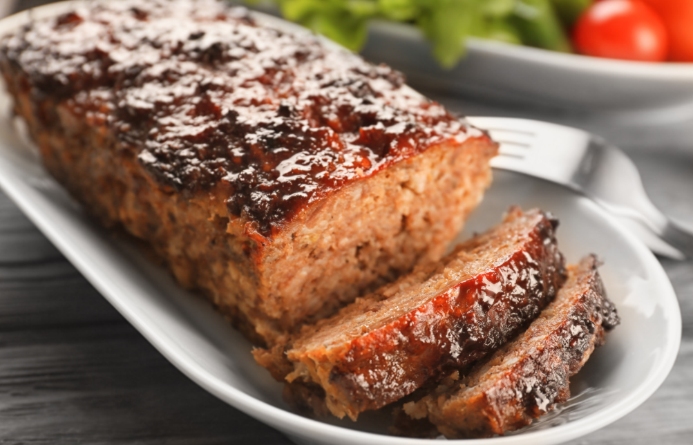 Homestyle Freezer Meatloaf with Tangy Soy & Vinegar Glaze